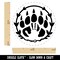 Druid Bear Claw Hand Print Self-Inking Rubber Stamp for Stamping Crafting Planners